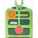 Icono de una manzana y una cinta métrica simbolizando guía nutricional